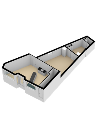 Floorplan - Voorstraat 1, 3441 CA Woerden